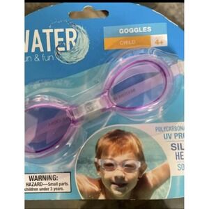 Kids Swim Goggles Anti-Fog UV Protection Adjustable Strap Ages 3-12
